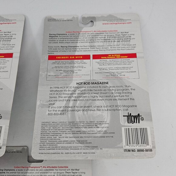 Racing Champions Hot Rod Magazine Cars Lot of 3 49 Custom Merc 50 Ford Custom 32 - Picture 7 of 8